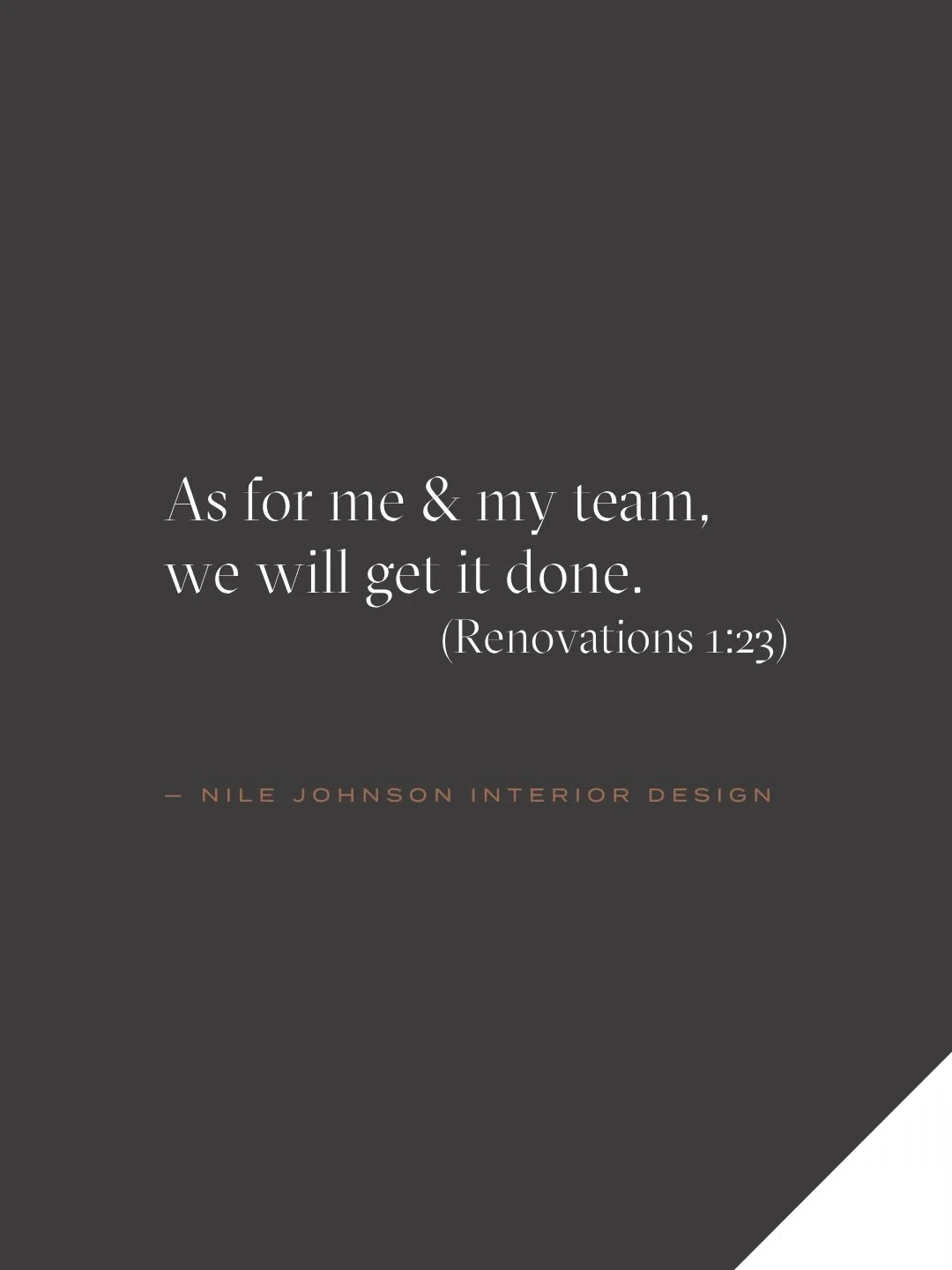 Our clients are busy leading companies, raising families, traveling, building careers, and managing lives that don&rsquo;t leave much room for tracking furniture shipments or coordinating trades. That&rsquo;s where we come in.

When we take on a proj