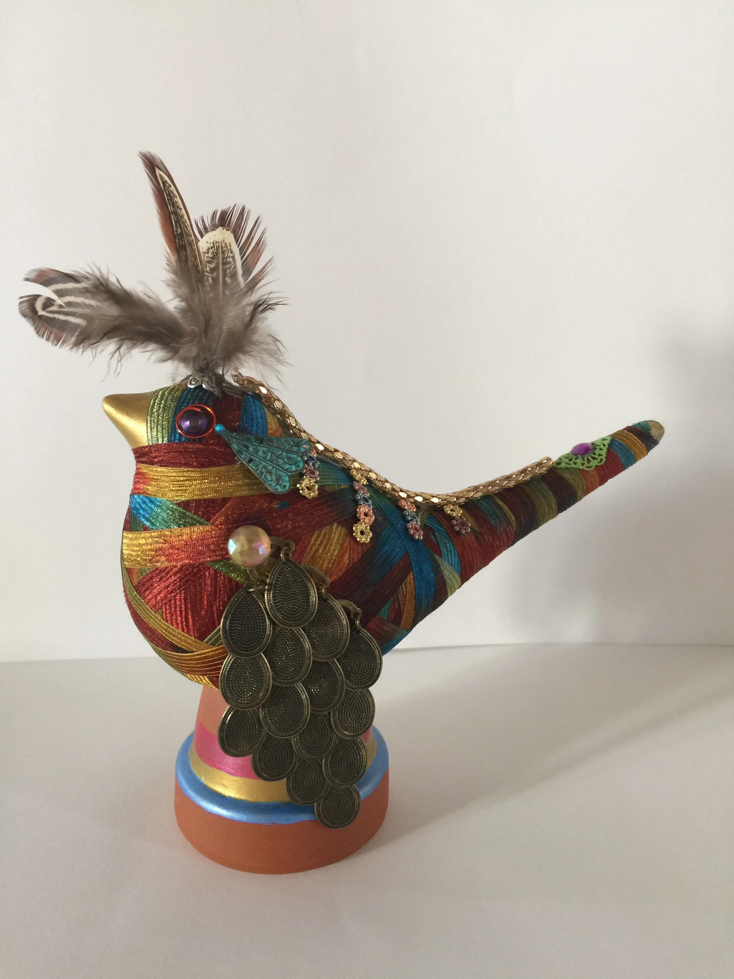  Here is a sculpture I completed which will be a part of a silent auction at Valley Presbyterian Church, Paradise Valley, AZ.&nbsp; This one matches the next image (lizard) which will also be a part of the silent auction.&nbsp; I have NO IDEA how muc