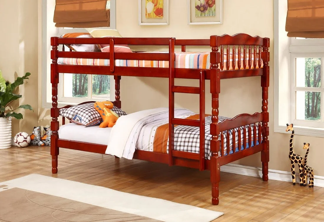 Happy Twin over Twin Bunk Bed