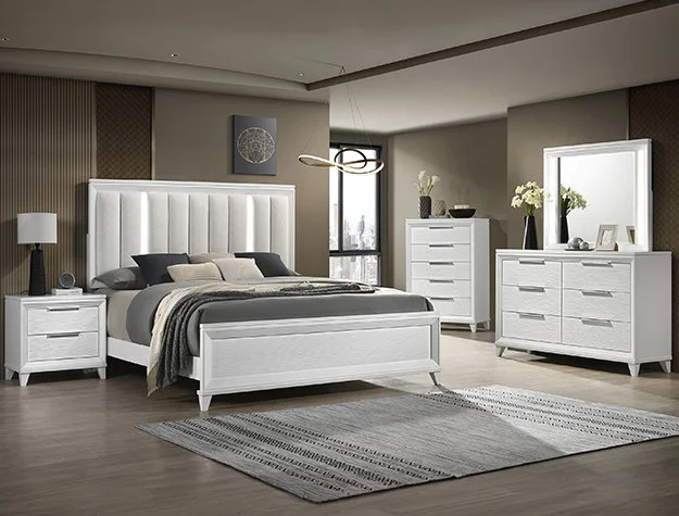 SETB7300 CRESSIDA BEDROOM GROUP WHITE