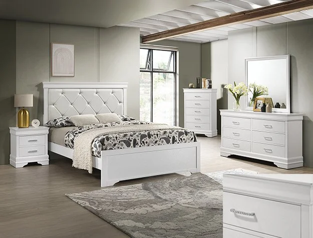 SETB6912 AMALIA BEDROOM GROUP - WHITE