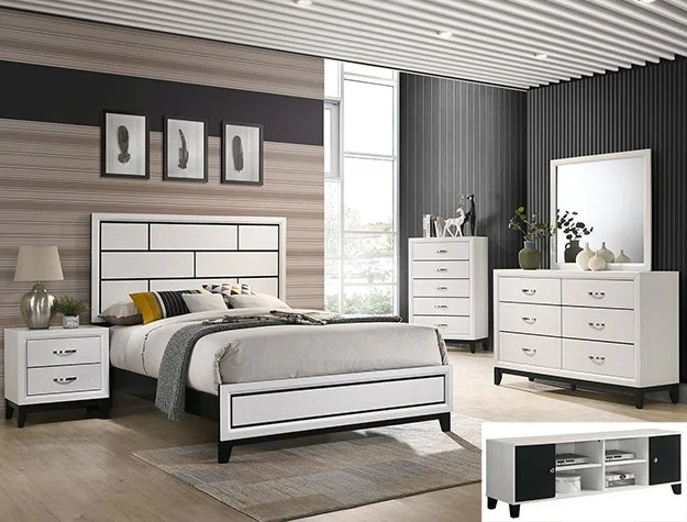 SETB4610 AKERSON CHALK BEDROOM GROUP