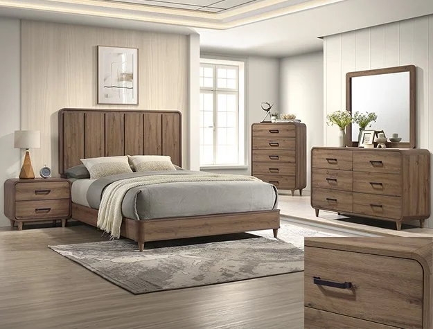 SETB4920-22 NYOMI BEDROOM GROUP LIGHT BROWN