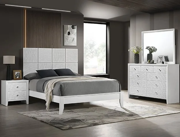 SETB4712 DENKER-EVAN WHITE BEDROOM GROUP