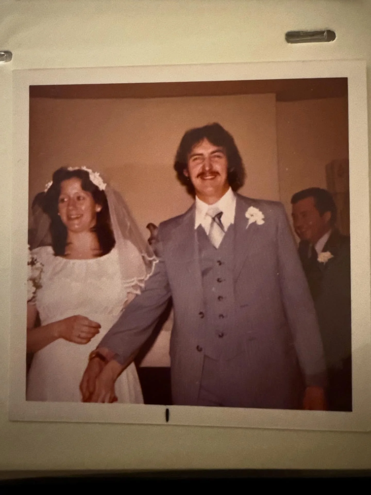 48 years ago today you took vows, and you kept them. Thank you for showing us what love feels like ❤️ I&rsquo;m so happy you met at the coolest new place in Nashville - The Burger King (slide 13) 👑✨ #myhearthurts