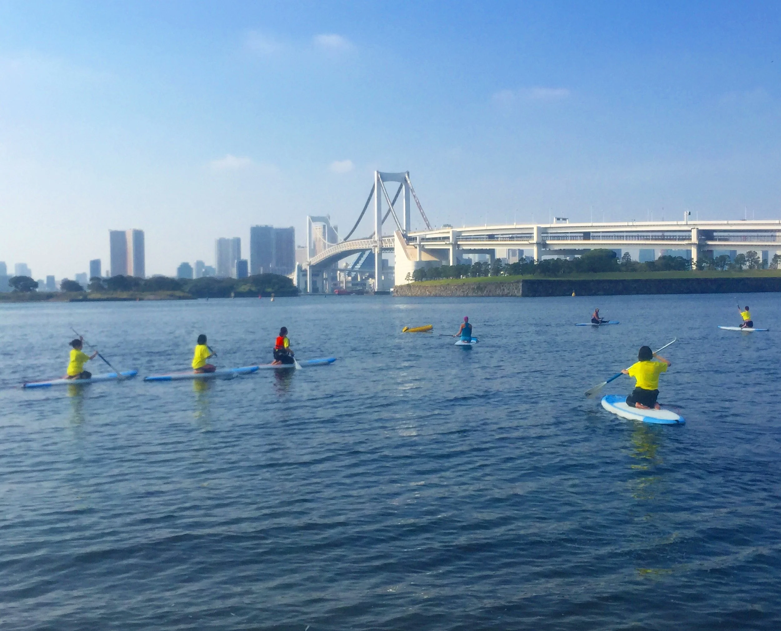 SUP & SUP Yoga Event in Odaiba