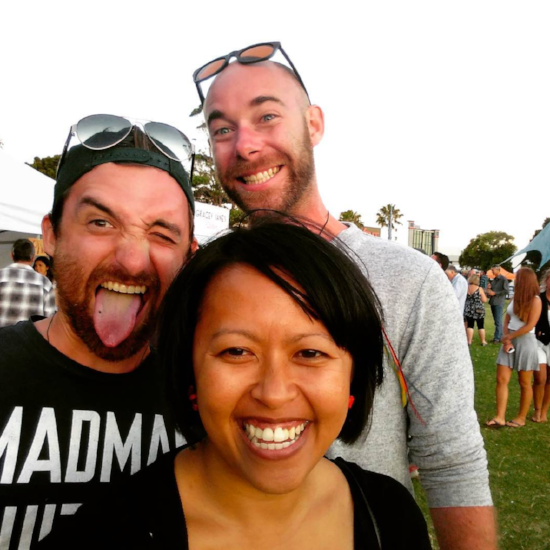 My friends Sam, John and I at The Gourmet Picnic in Mount Maunganui. Great food, awesome company - a snapshot of new beginnings. 