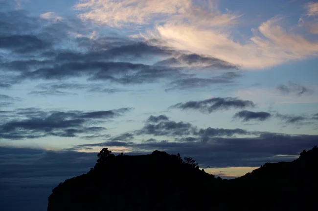 Sunrise on the beach in Hahei.