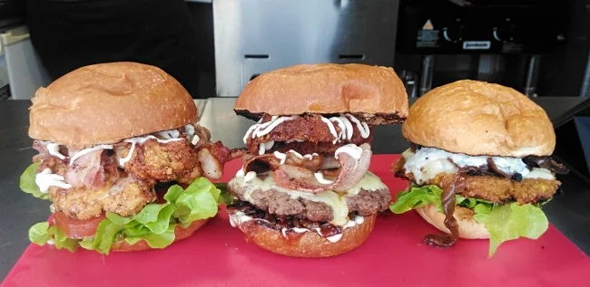 From left to right: Fried Chicken, BBQ Dream and Sweetpea 2.0