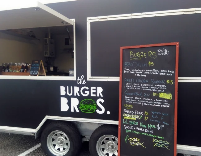 They serve up different burgers each time, so let us know which one is your favourite!