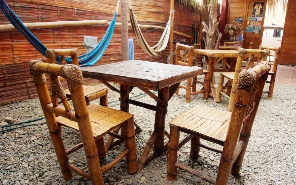 Inside sitting area at Casa Máncora - a great place to chat with the other hostel guests.
