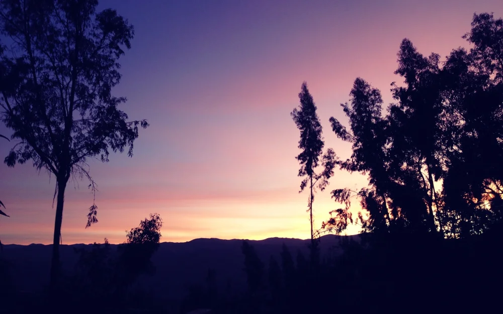 Sunset from Christian’s house - a beautiful way to end the day.