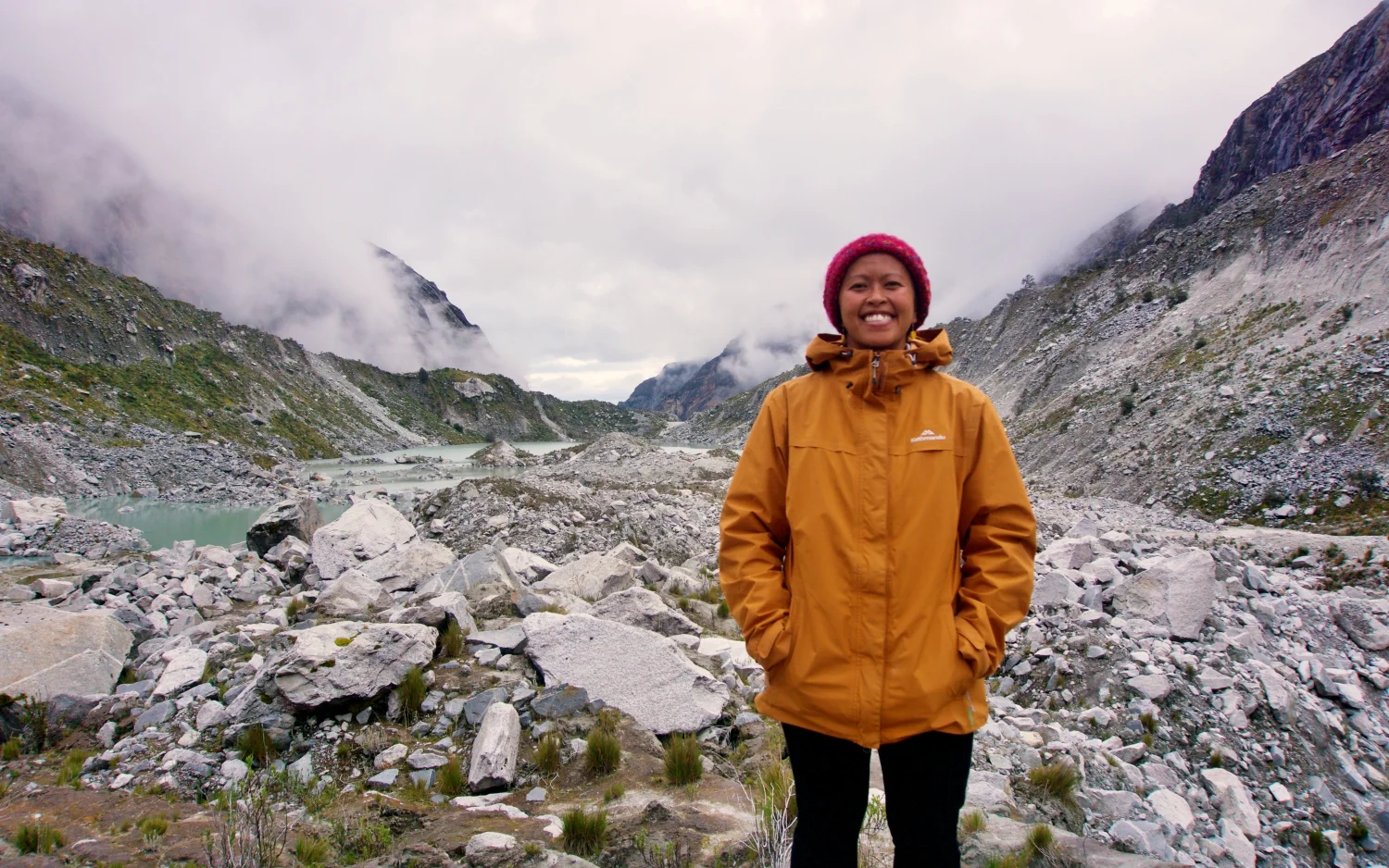We got to explore the other side of Laguna Llaca, this is the lake facing back towards Huaraz.