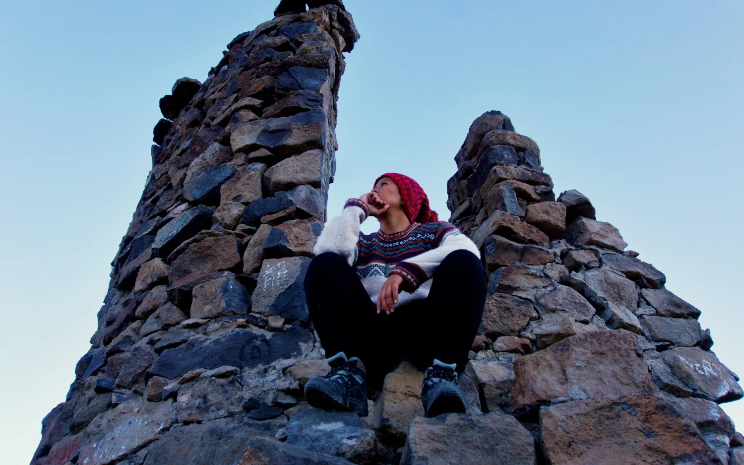 Life is about perspective - some see these rocks as a pile of ruins, I saw it as my throne.
