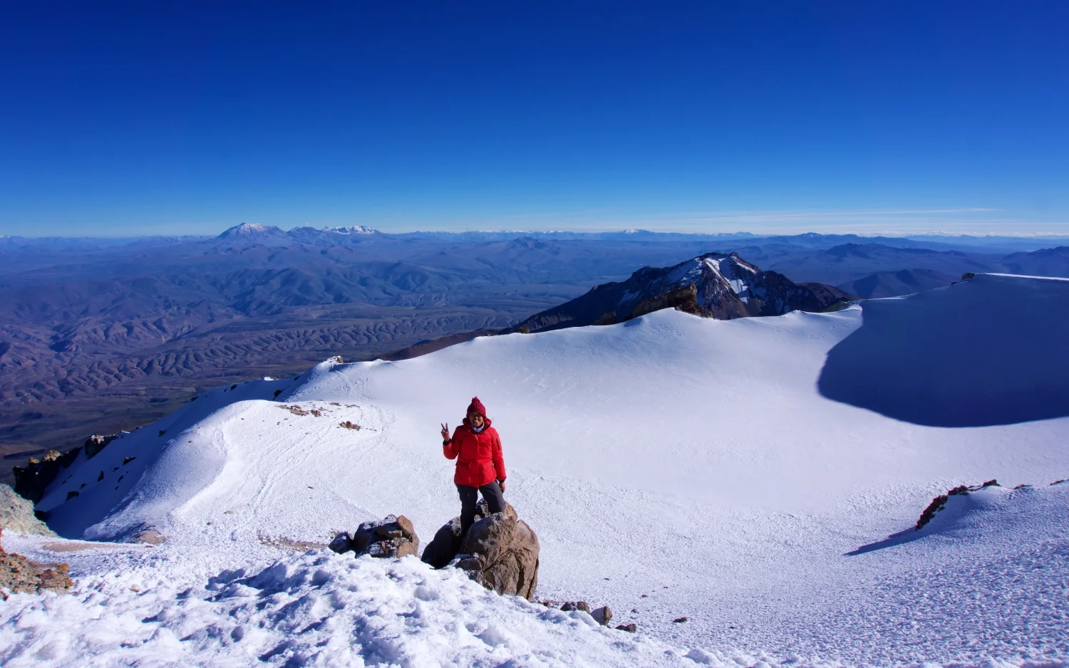 Getting to the summit of Chachani was my hardest climb yet, but the views were definitely worth it!