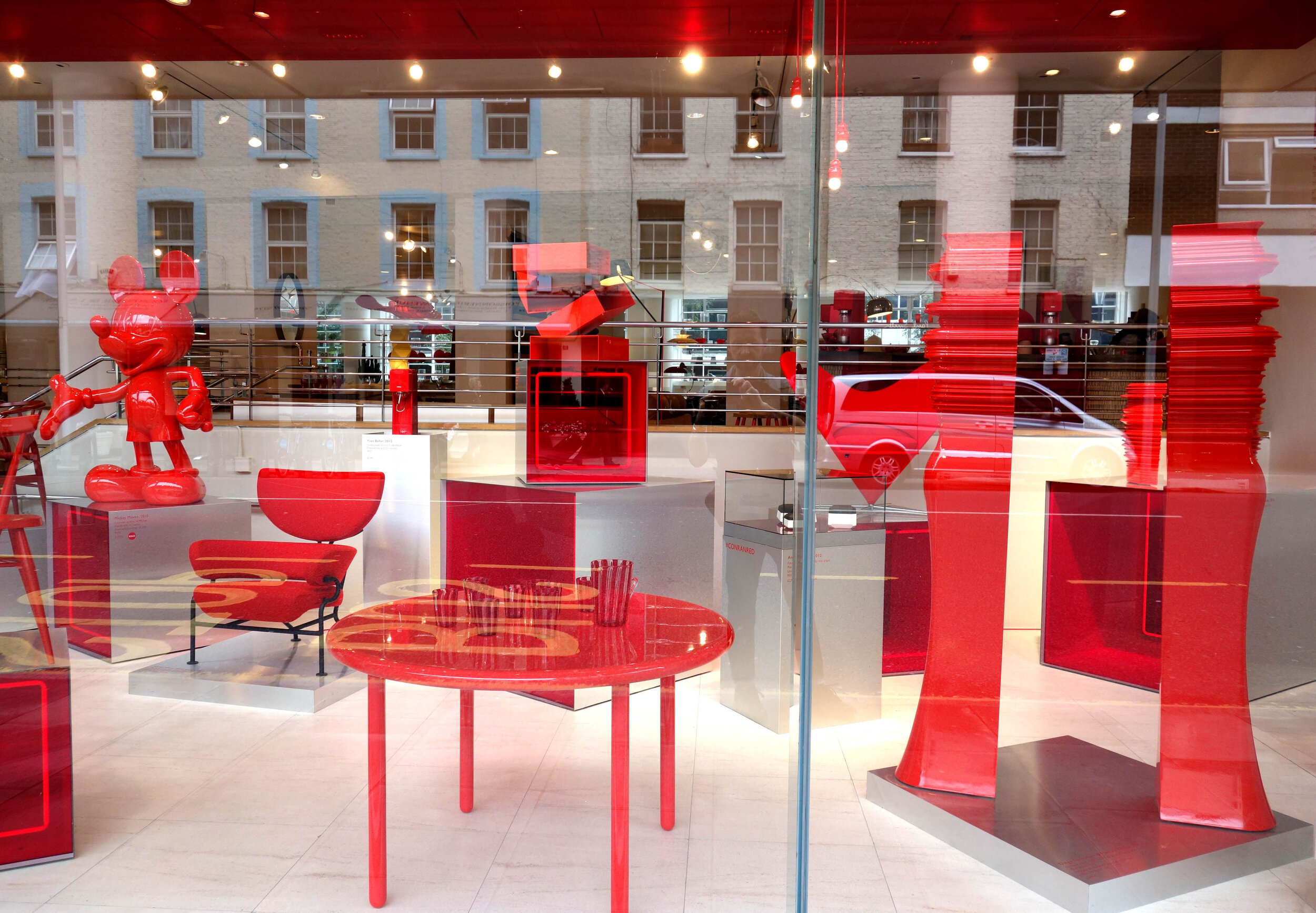 CONRAN SHOP MICHELIN HOUSE RED EXHIBITION TO MARK SILVER JUBILEE