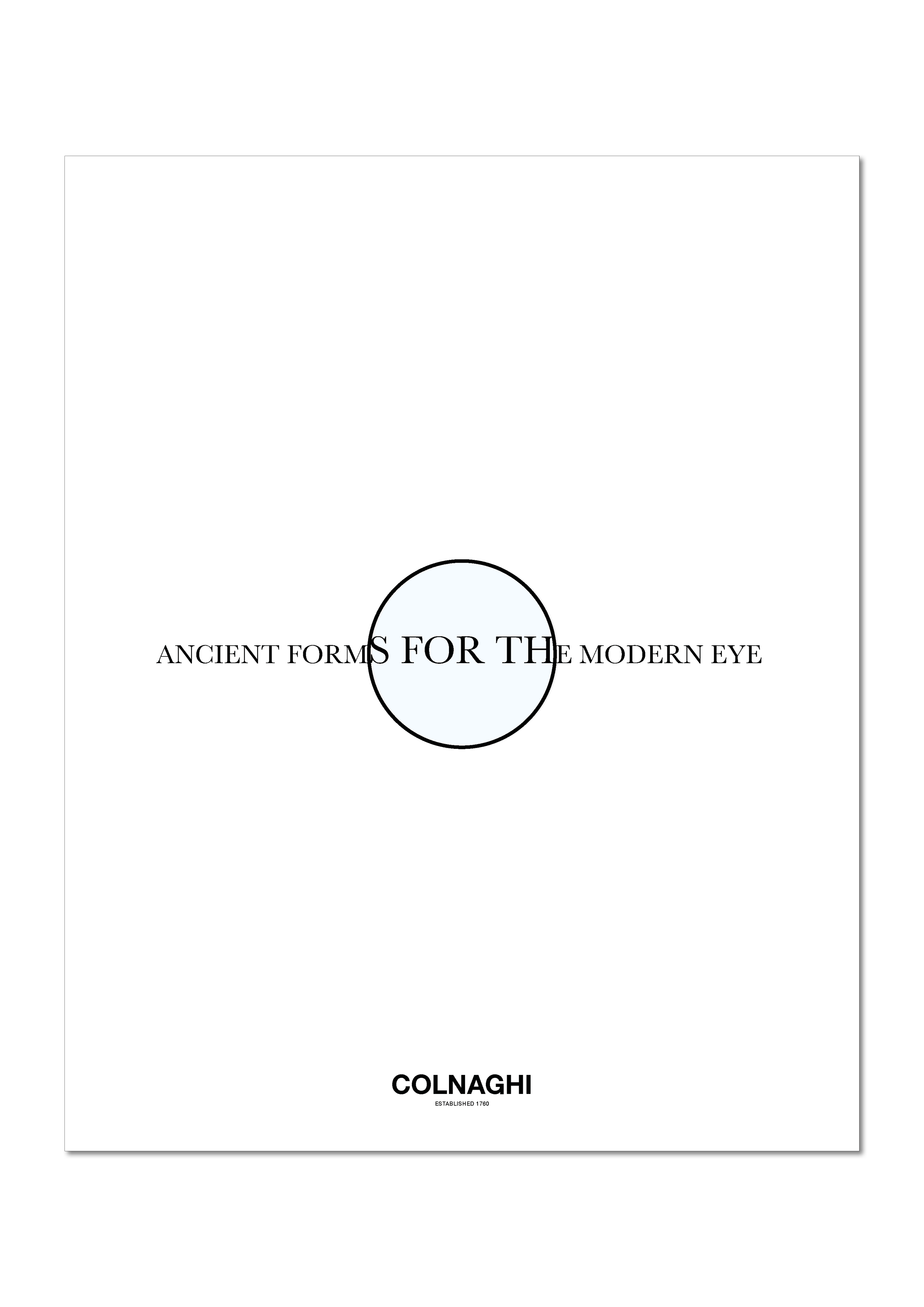 ANCIENT FORMS FOR THE MODERN EYE BOOK (Copy)