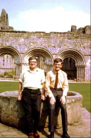 father and son Fountains Abbey 1966.png