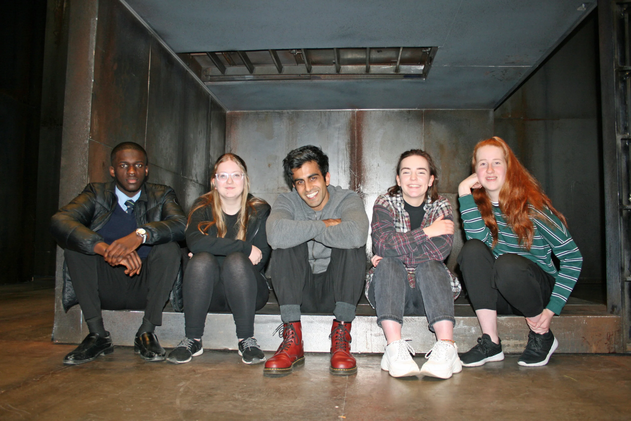 Pic 1 - Bally Gill and Bradford students.jpg