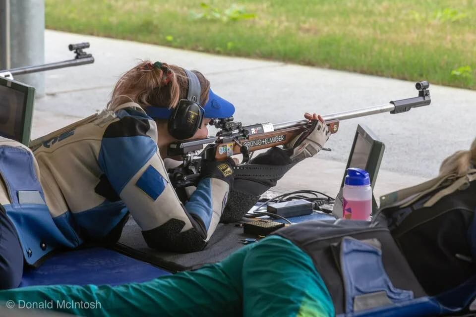Jennifer competing in her third games finished in 8th