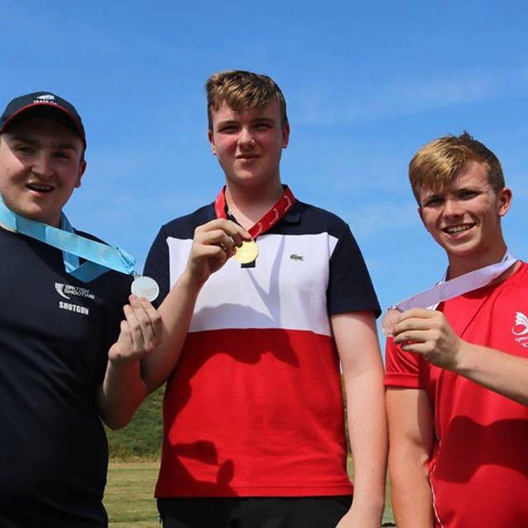 Ewen (left) also picked up a silver in the junior category