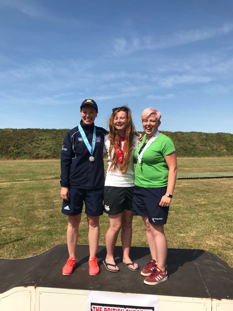 Sharon (left) came away with a silver medal