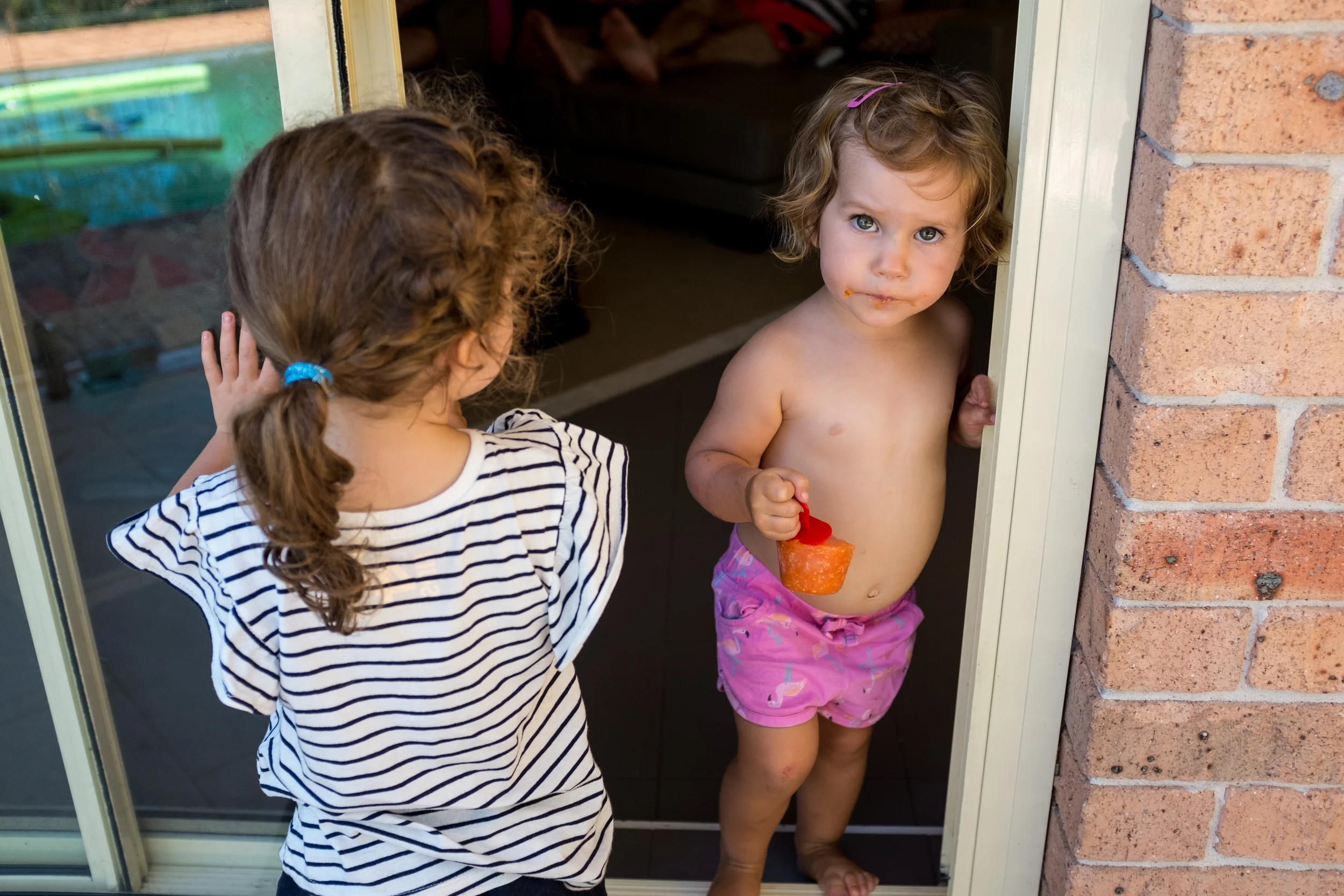 Summer days at Nonna and Papou's