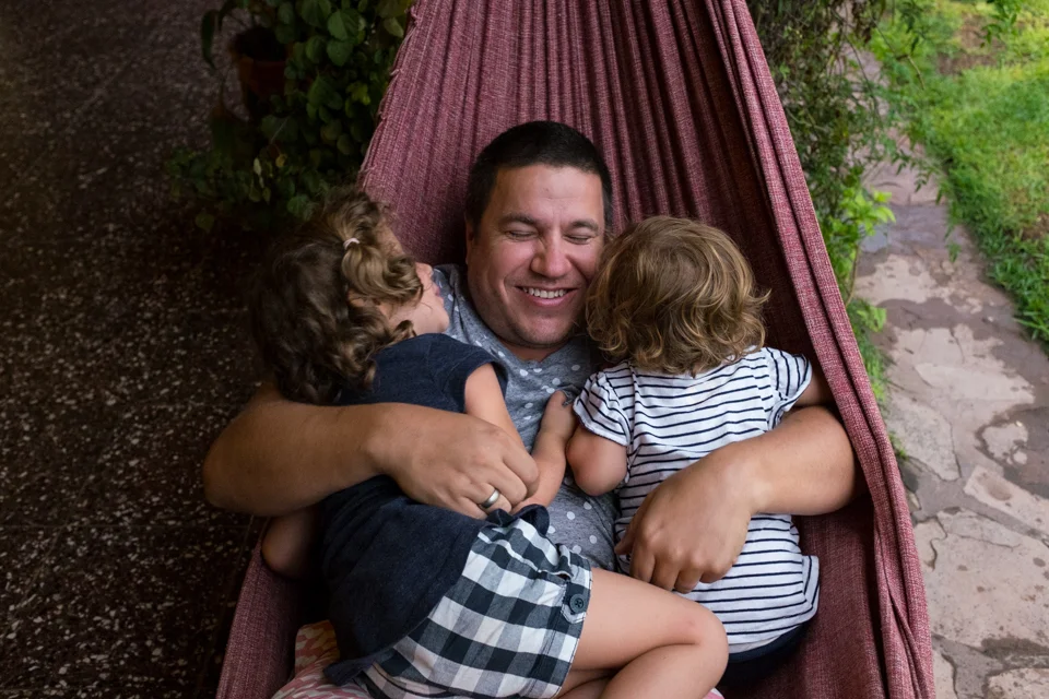 Hanging on the hammock in Coronel Moldes