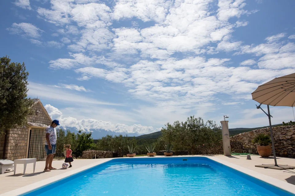 Poolside football