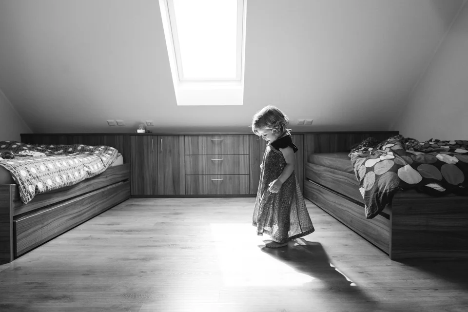 Elsa in the attic