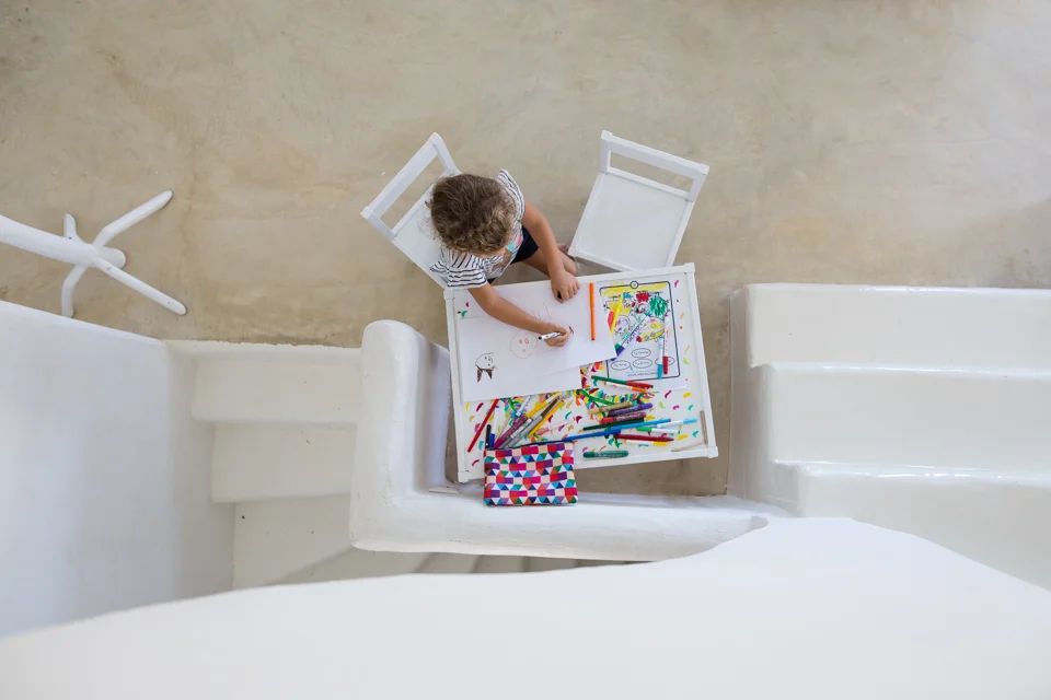Colour on white