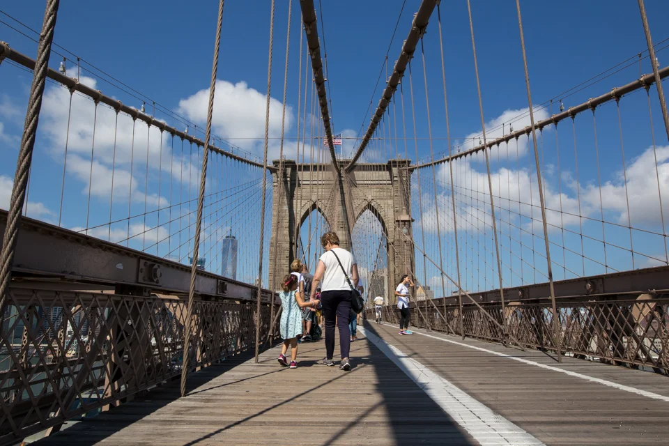 Crossing the bridge