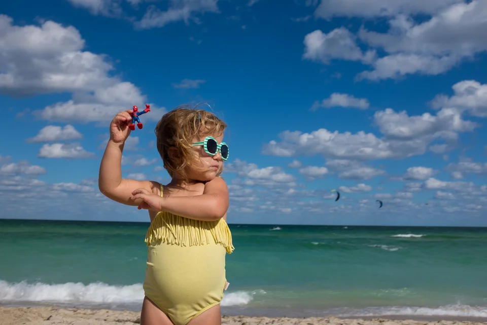 Spiderman hits the beach