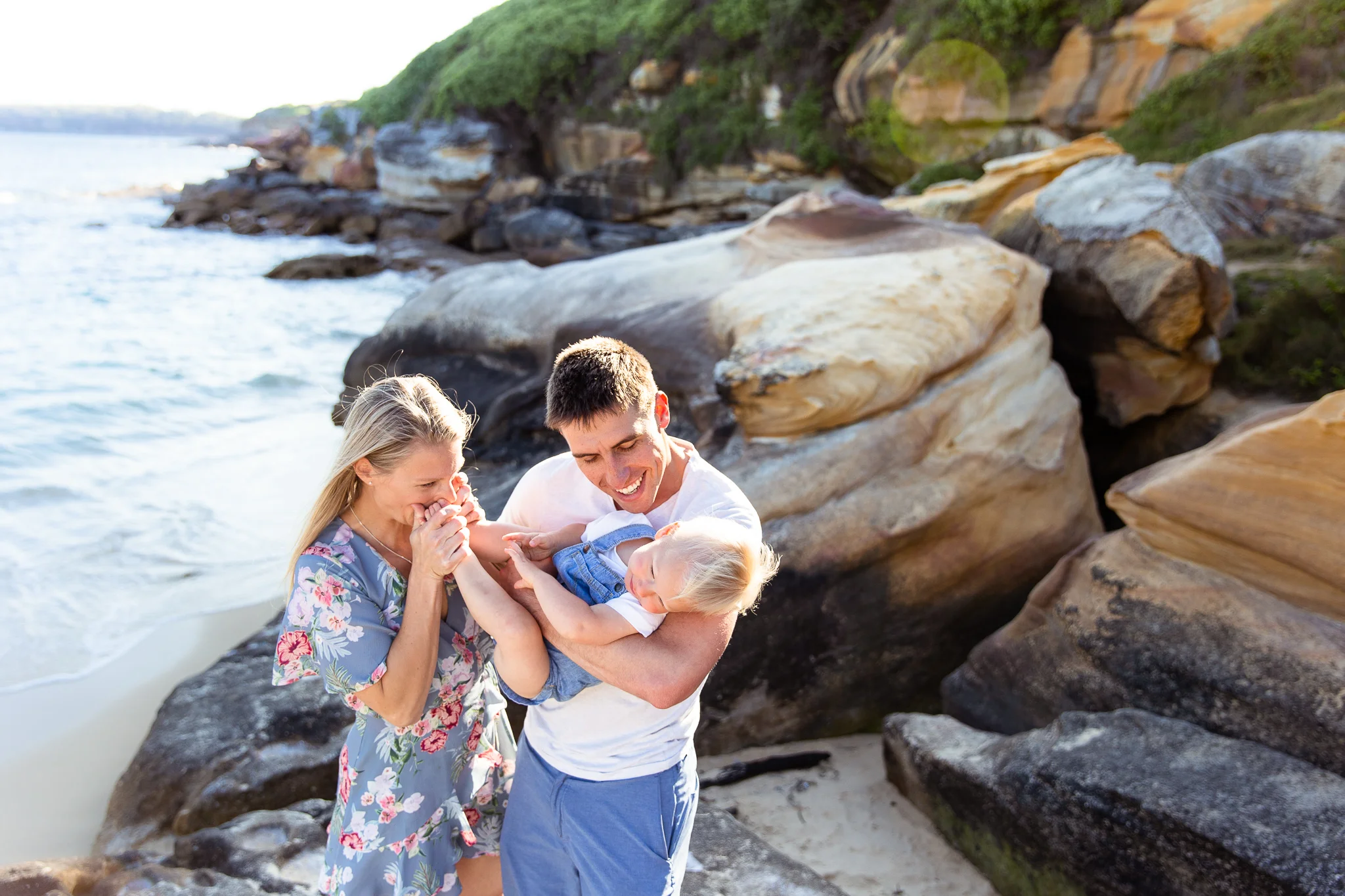 Golden hour at the beach | Eastern Suburbs Family Photographer