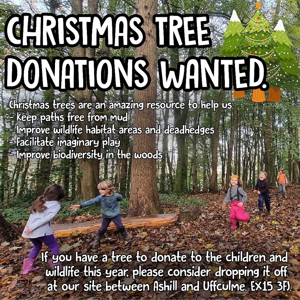 It's that time of year again and we are always so grateful for the donated trees people can bring to us!

If you can't make it down to us directly, please check out the Culm Valley Young Farmers, who are collecting trees on the 7th of December and ve