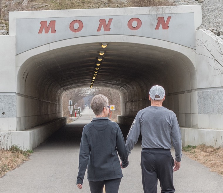 When you live along the Monon Trail, you start to see it as an everyday way to run or bike.