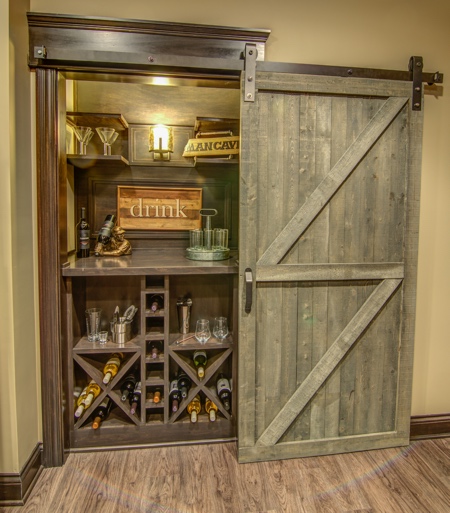 Is it possible to install a fully functioning bourbon bar off the basement rec room?