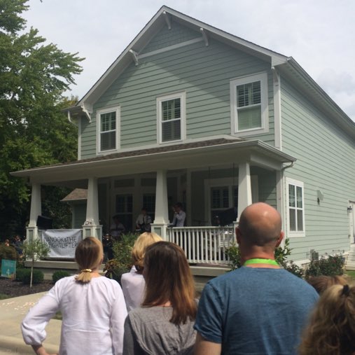 Bands of all kinds play free concerts on the front porches of Carmel homes.