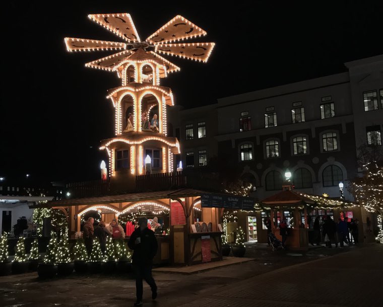 Christkindlmarkt brings together shopping, food, ice skating and a 33-foot tall Gluhwein Pyramid!