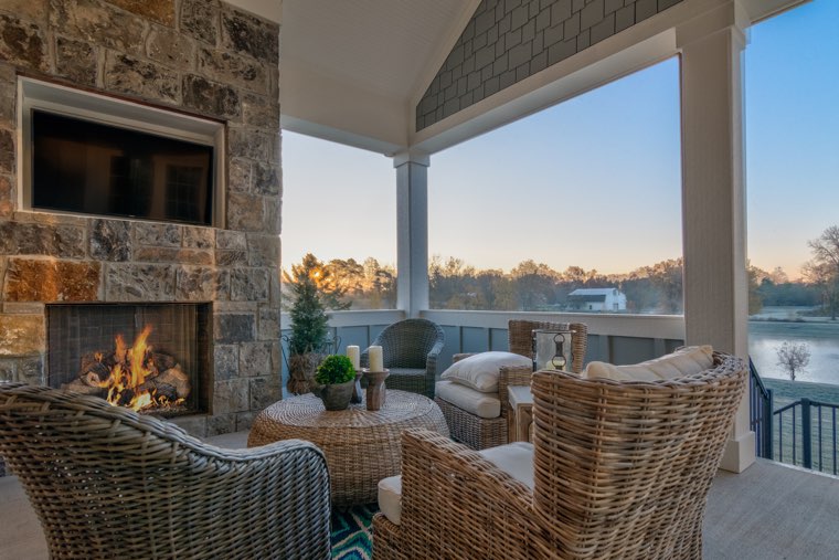 Large windows help you stay connected to nature, even when it's cold outside.