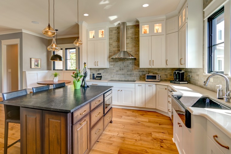 When the cabinets reach the ceiling, it gives you a clean, finished look -- and more storage space.