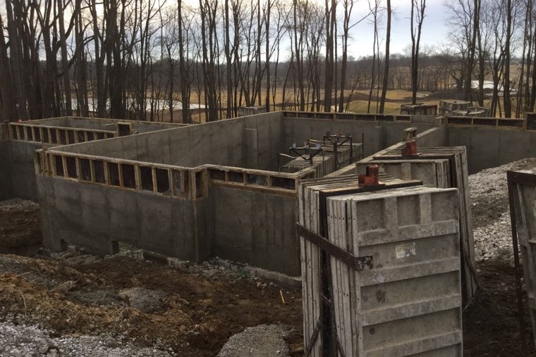 Once the foundation and basement are poured, it needs to set for 7-28 days.