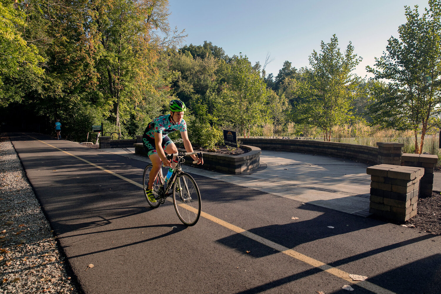 You can get to Downtown Carmel or Broad Ripple by car, bike, or on foot.