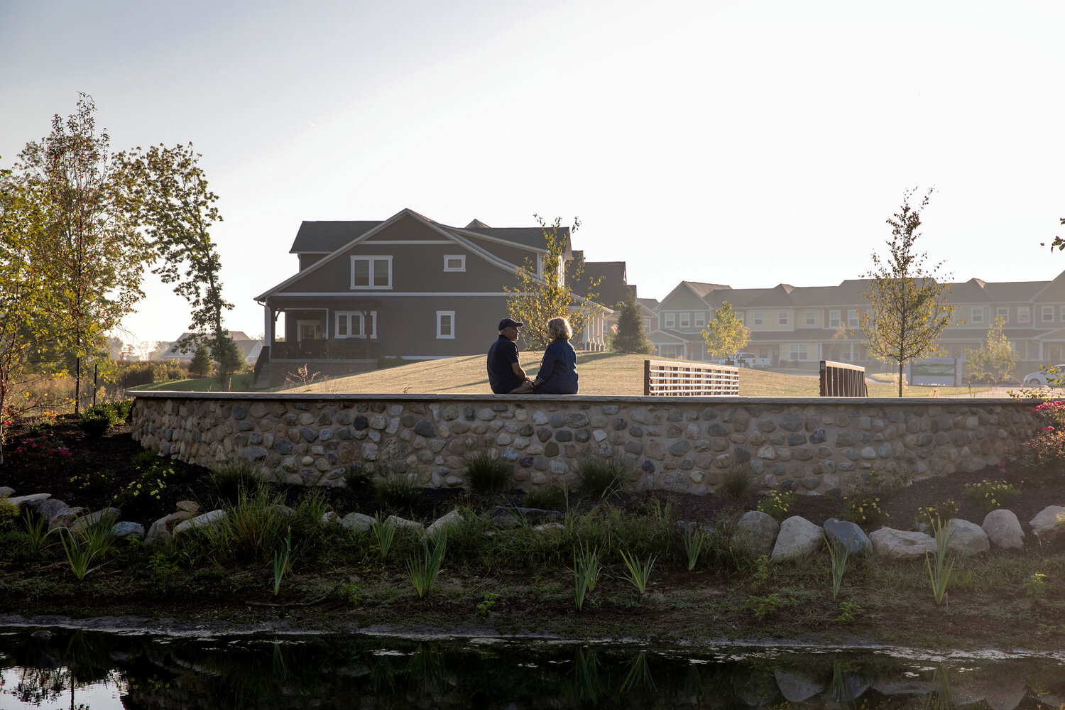 Sunrise On The Monon may be close to the city, but still has plenty of serene green space.