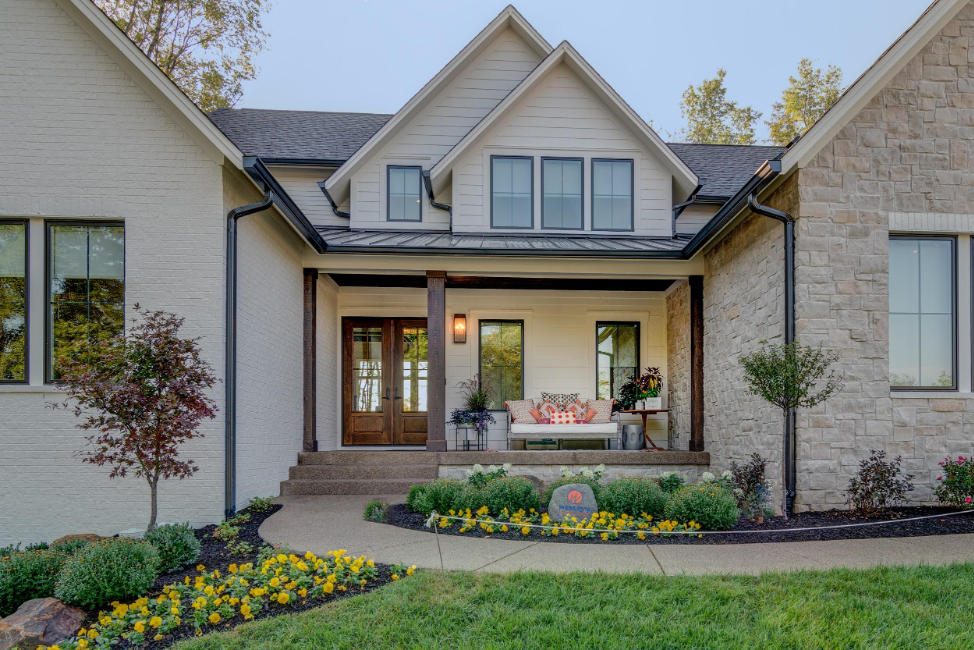 Replacing your current home with a new custom home on your lot allows you to additional features such as tall ceilings or a finished basement.