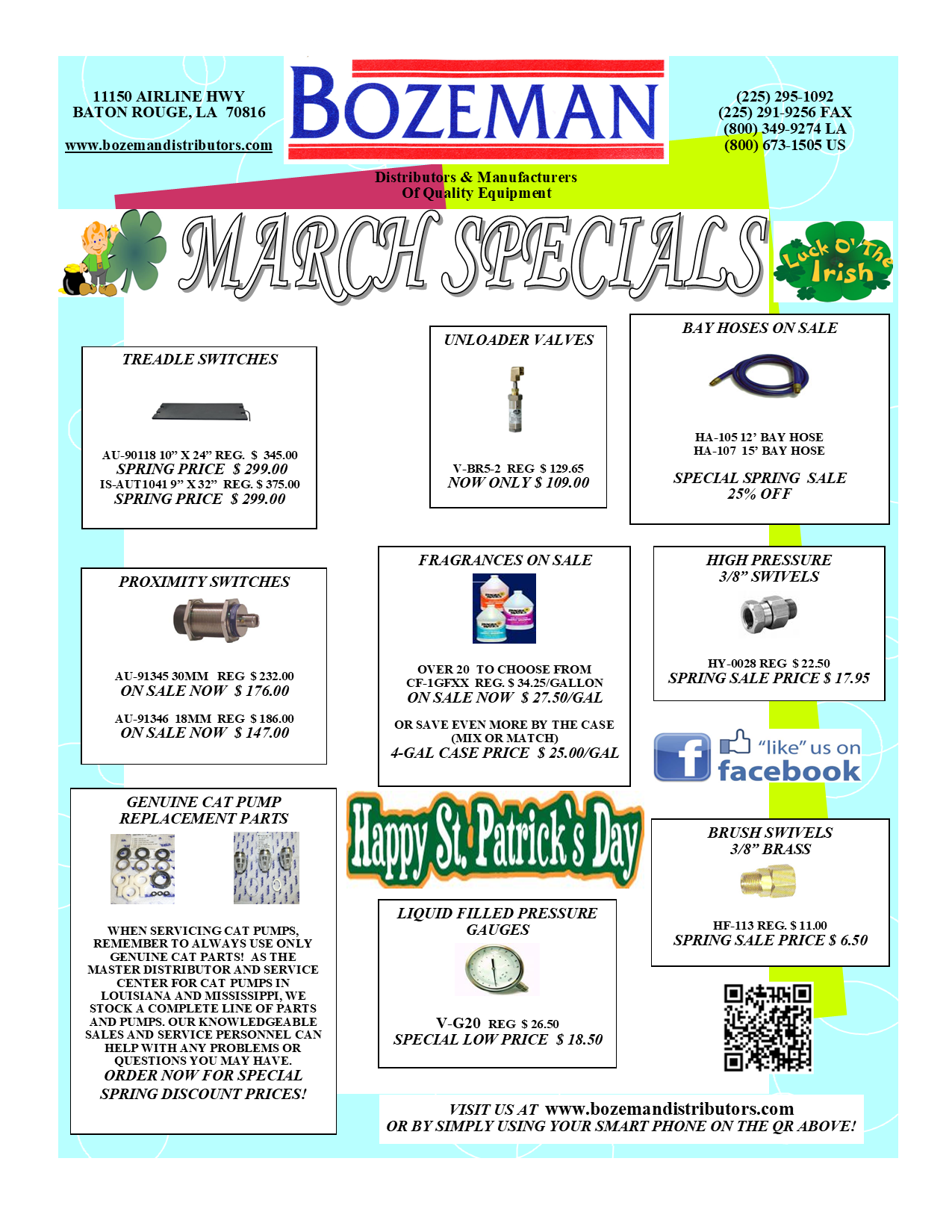 Bozeman Distributors Specials