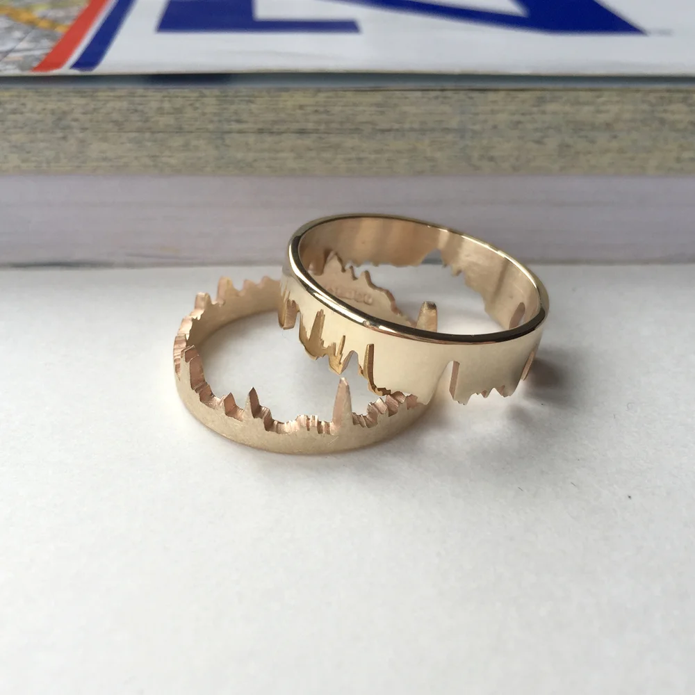 London Skyline 9ct Gold Ring Hannah Louise Lamb