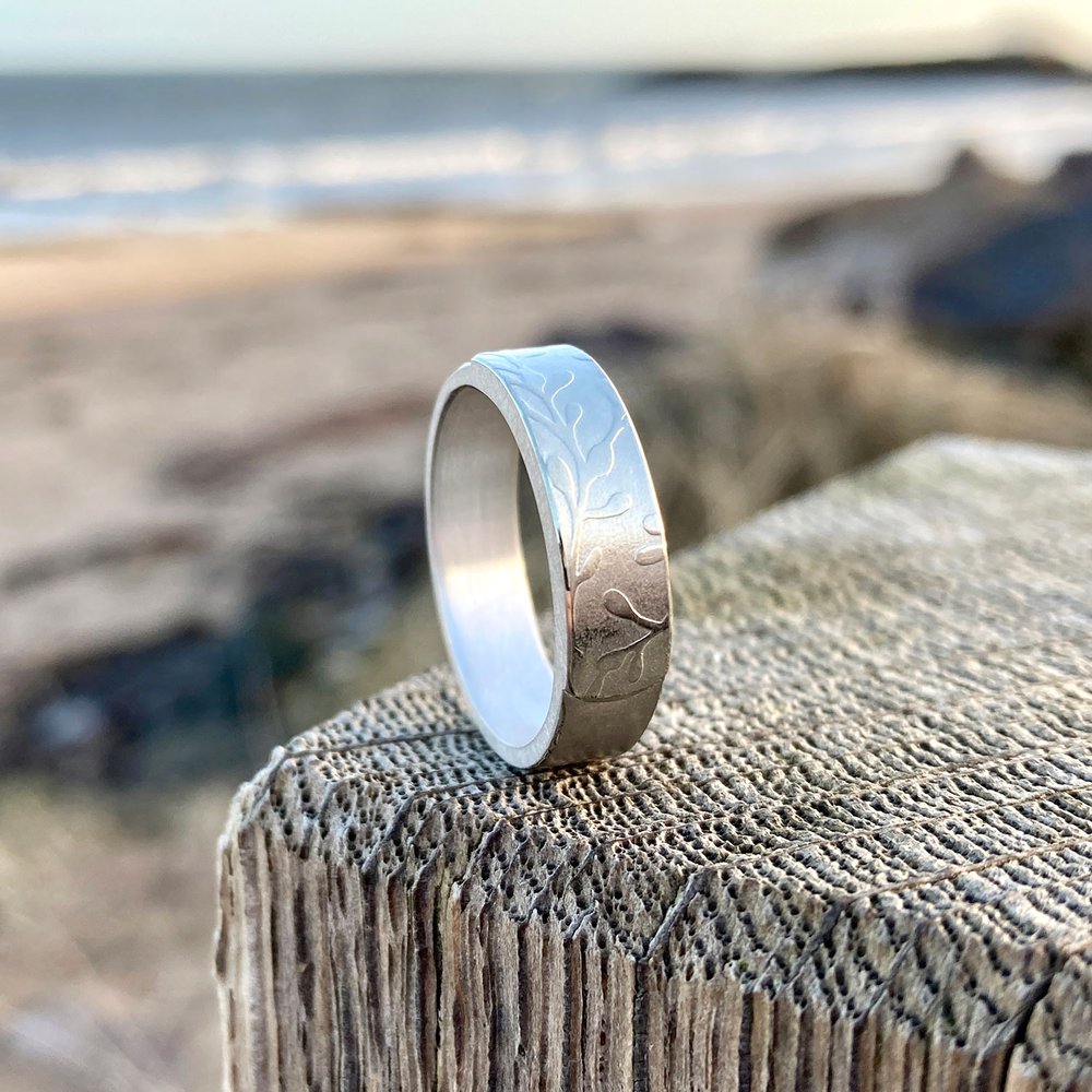 RAINIER - DIAMOND DUST WEDDING RING – Staghead Designs