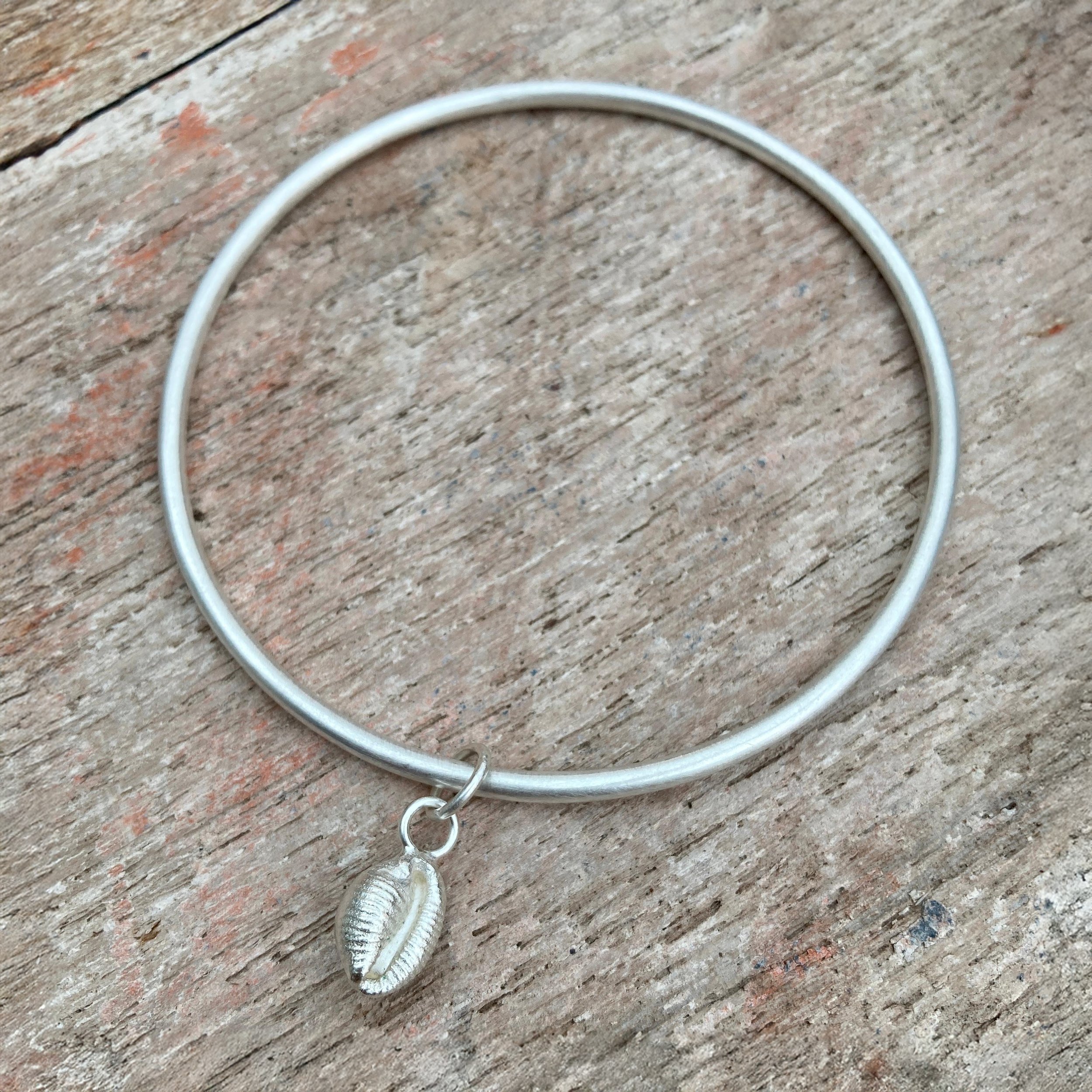 Cowrie Shell Bracelet Sterling Silver Made in Scotland 1.jpeg