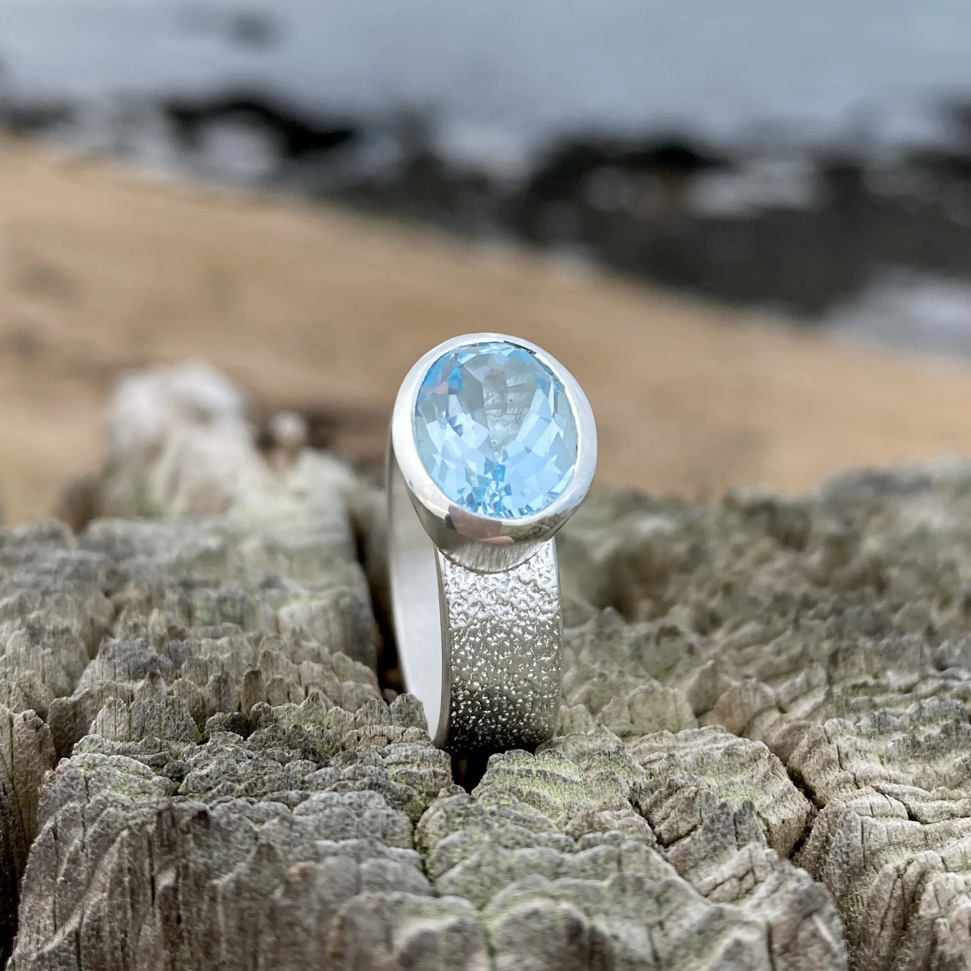 Large Sky Blue Topaz Oval Cove Ring Hannah Louise Lamb 3.JPG